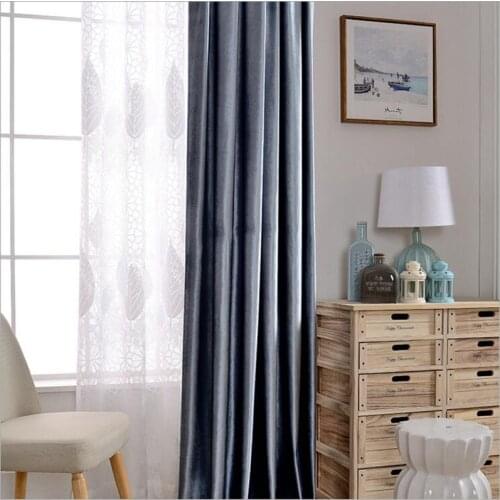 Ruby velvet shiny fabric window curtains black out blinds curtains for bedroom livingroom decorative for rooms grey burgundy