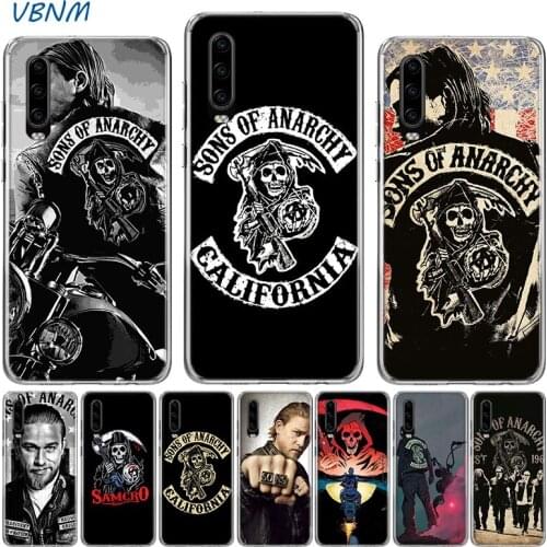 Hot TV Sons of Anarchy Silicone Case For Huawei P40 P30 P20 Mate 40 30 20 10 P10 Pro+ lite P Smart 2020 Z Plus + 2019 2018 Cover