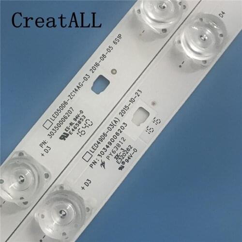 LED Backlight strip 6 lamp for Haier 49"TV LED49D6-03(A) 30349006203 LED50D6-ZC14AG-03 30350006207 FD4951A-LU G49Y