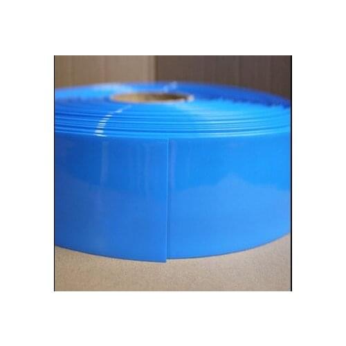 10m/lot Flatten 140mm Diameter 89mm Blue PVC Heat Shrink Tube Hot Battery Set Model Envelopers Power Supply Envelopers