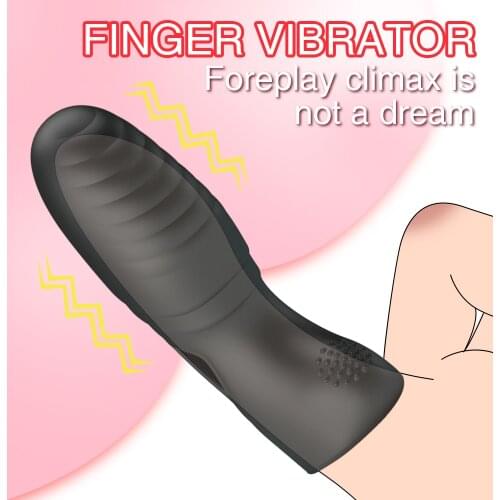 Finger Sleeve Vibrator G-spot Clitoral Stimulator Massage Vibrator Female Masturbator Sex Toys For Women Lesbian Orgasm Sex Shop