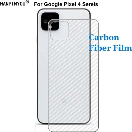For Google Pixel 4 Pixel4 XL 4A Durable 3D Anti-fingerprint Carbon Fiber Back Film Screen Protector (Not Tempered Glass)