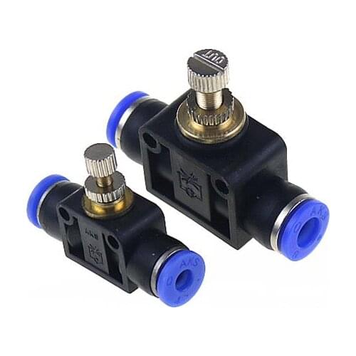 1PCS Pneumatic Throttle Flow control valve Pneumatic fittings LSA-6 SA4 SA6 SA8 SA10