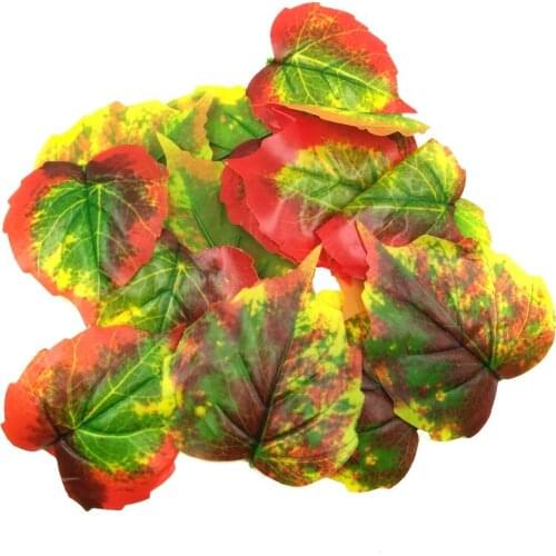 ANGRLY 30pcs Simulation Maple Leaf Artificial Simulate Maple Leaves Autumn Fall Leaf for Art Scrapbooking Wedding Bedroom Gifts