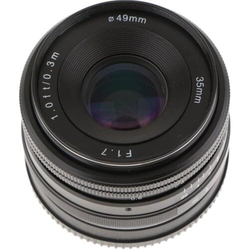 35mm-f/1.7 Large Aperture Manual Focus Lens For Sony E Mount Mirrorless Cam
