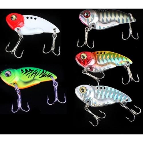 7/10/12/14/20g 3D EyesMetal Vib Blade Lure Sinking Vibration Baits Artificial Vibe Bass Pike Perch Fishing 5 Colors