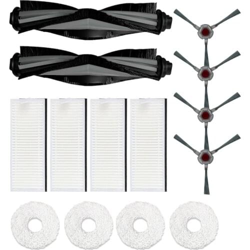 Promotion!Roll Brush for Ecovacs Deebot Ozmo N9+Vacuum Cleaner Parts Main Brush,Side Brush,Washable Mop, Hape Filters Accessorie