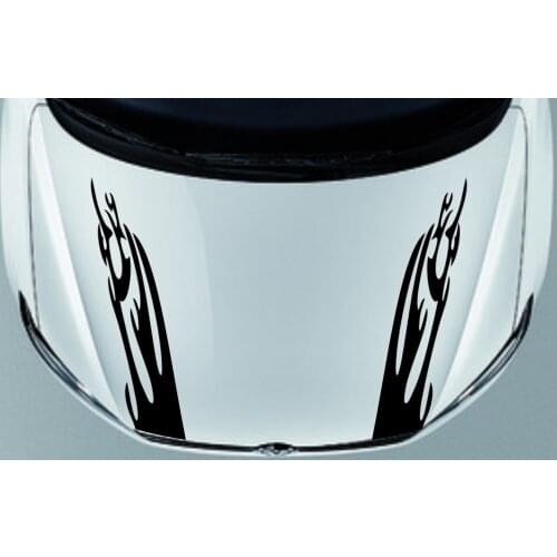 Car Decals Racing Flames Sport 6.5''x 35'' Vinyl Decor Bonnet Hood sticker CG314