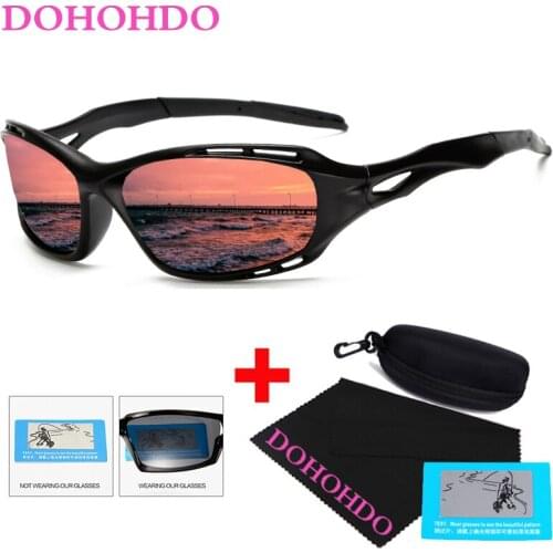 DOHOHDO Brand Sunglasses Men Night Vision Polarized Sunglasses Mens Womens Goggles Eyewear Sun Glasses Gafas de sol With Box