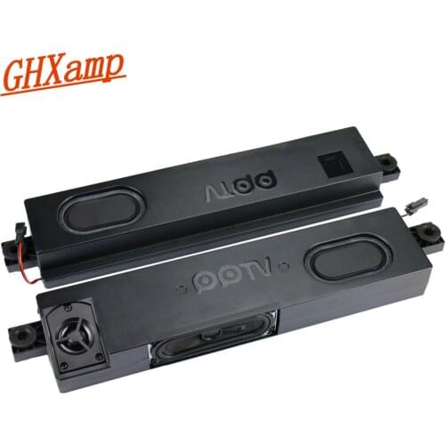 GHXAMP LCD TV Speaker TV Loudspeaker 6 ohm 11W 2 Way Speaker For Surround Desk Speakers DIY 300mm* 70mm 2pcs