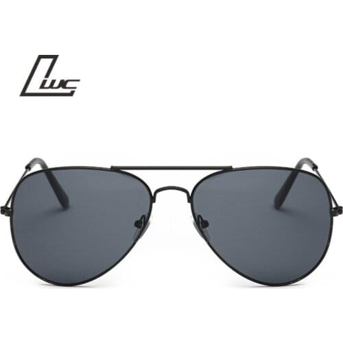 Classic Pilot Sunglasses Women Men Brand Designer Vintage Sun Glasses For Women Driver Glasses Male Metal Frame Clear Lens