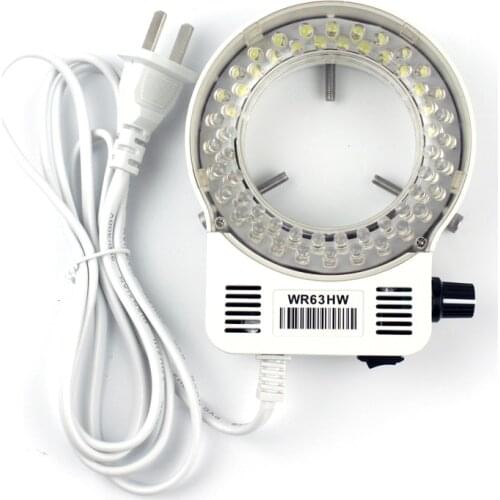 Microscope LED Ring Light Illuminator Lamp 0 - 100% adjustable lamp for miniscope ring light 5W AC 110V-220V