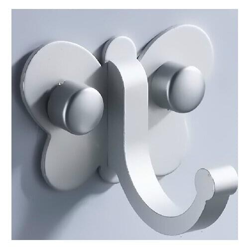 Butterfly hook clothes hanging hook coat hooks row hook space aluminum stainless steel