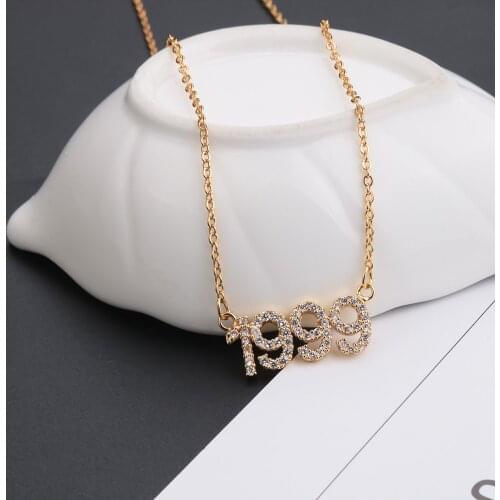 Lateefah Custom Names Necklace Personality Stainless Steel Numbers Nameplate Pendant Necklace Accessories Mom Dad Lovers Gifts