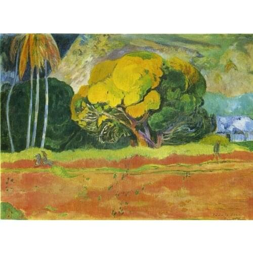 The Big Tree 1892 by Paul Gauguin oil Painting Canvas High quality hand painted Art Reproduction