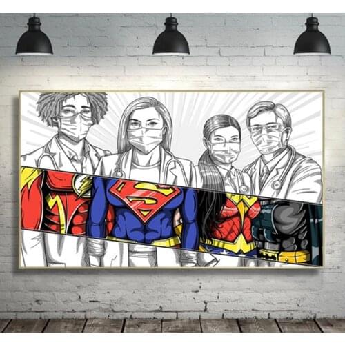 Marvel Avengers Doctor Poster Comics Superhero Wall Art Print Canvas Painting for Living Room Bedroom Wall Picture Decor