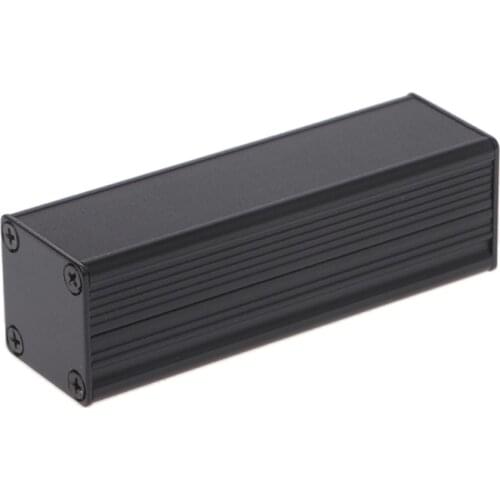 New DIY Extruded Electronic Project Aluminum Enclosure Case Black 80x25x25mm