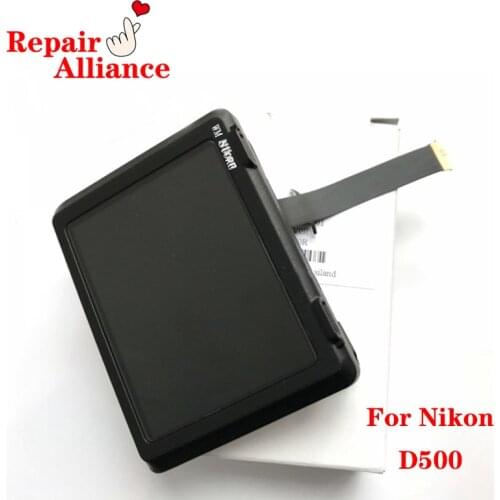 NEW LCD Screen Display with Flip Hinge Rotating Shaft Flex Cable Protector Cover Frame Repair Parts For Nikon D500 SLR