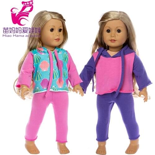 Doll clothes pants for 43cm baby doll clothes 18 inch doll clothes elastic outfit baby girl new year gift