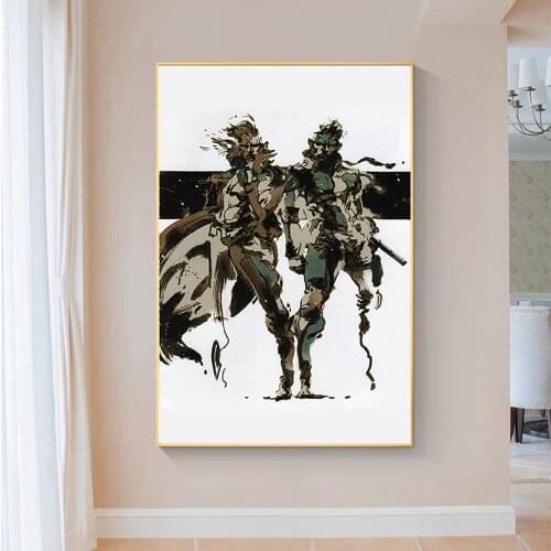 SP140 Silk Cloth Wall Poster Metal Gear Solid Snake Rising v the Phantom Pain Game Art Home Decoration Gift