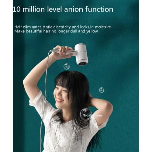 Original YOODI Portable Anion Hair Dryer Nanoe Water Ion Hair Care Professinal Quick Dry 1600W Travel Hairdryer