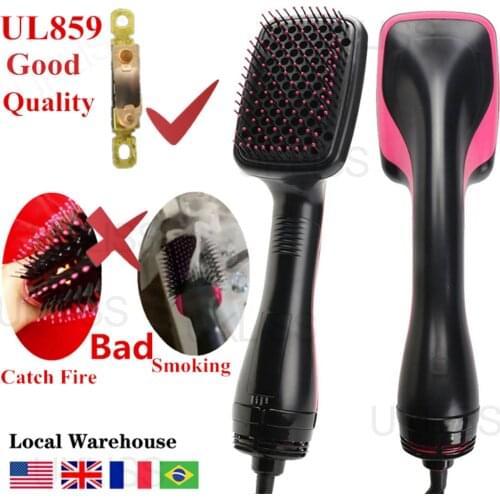 Hair Dryer with Brush Professional Blow Dryer Hair Volumizer Dryer Hair Straightening Comb Curling Brush Hot Comb Straightener