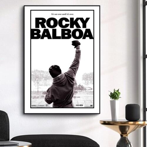 Rocky Balboa 1976 Movie Canvas Painting Classical Posters and Prints Quadros Wall Art Picture for Living Room Home Decor Cuadros