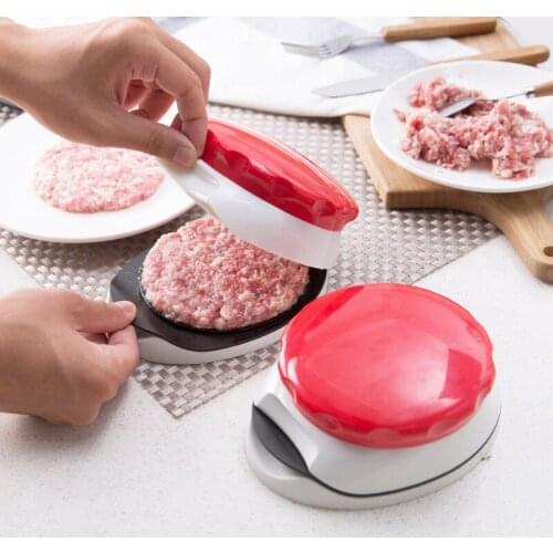 Burger Press Hamburger Patty Maker Adjustable 1/4 Lb 1/2 Lb Non-Stick Handheld Meat Press TS1 Manual Food Processors