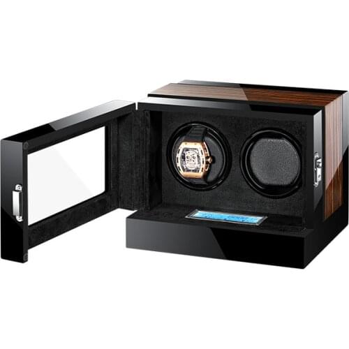Watch Winder 2021 Automatic Watches Box Wooden Touch Screen Black Safe Accessories Watches Storage Holder