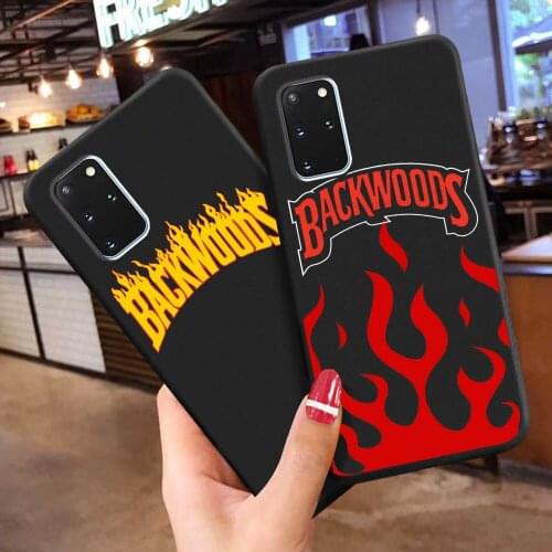 Cute Flame backwoods phone case for Samsung A51 A71 S20 FE A50 A70 A10 A30 S10 S9 S8 Plus S7 Edge A7 2018 Soft TPU Silicone CASE