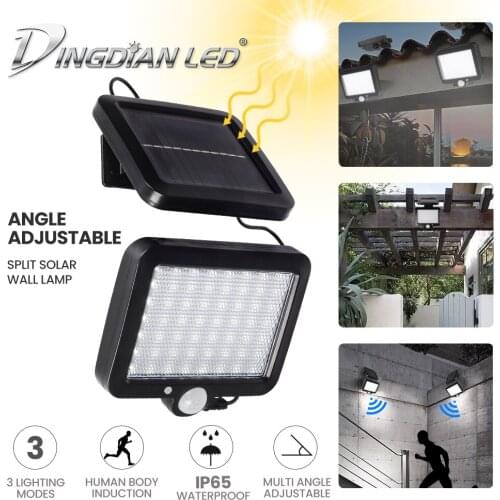 Solar LED Wall Lamp Light 30 LED/COB Outdoor Solar Lightings Garden Light Street Lantern, Split Design,Lighting Control,3 Modes
