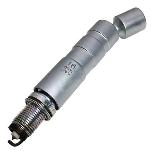 Universal 16mm Point Remover Wrench Magnetic Spark Plug Sleeve Socket Car Repair