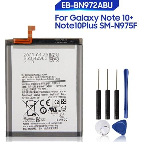 Original Replacement Samsung Phone Battery EB-BN972ABU For SAMSUNG Galaxy Note 10+ Note10Plus SM-N975F SM-N975F/DS 4300mAh
