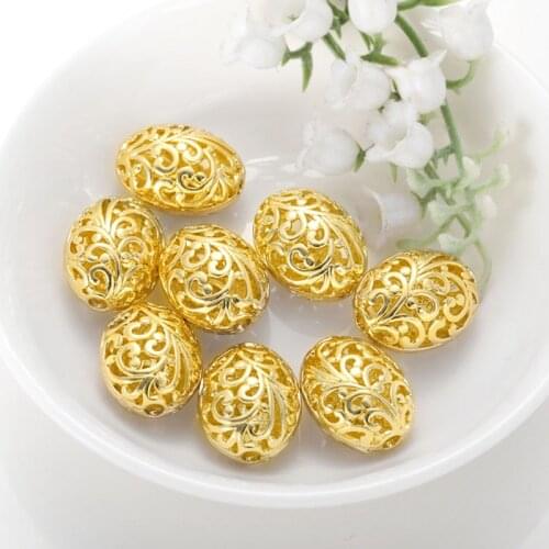 1Pcs New Fashion Creative Jewelry Accessories Metal Hollowing DIY Necklace Bracelet Earrings Loose Beads Handmade Wholesale Hot