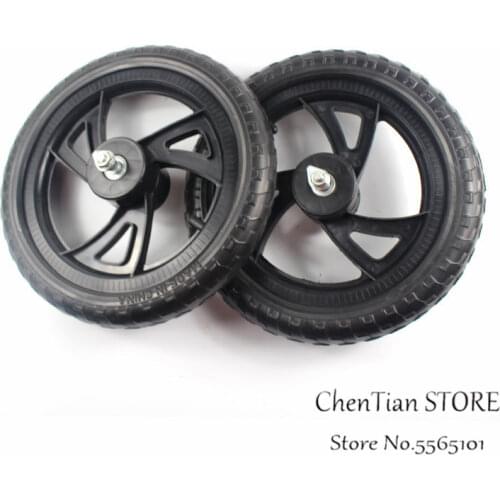 2PCS 12 Inch Solid Wheel for Childrens Balance Car Wheel Slide Car No Inflation Front and Rear Wheels Plastic Wheel