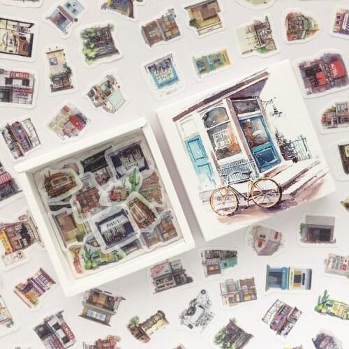 200 pcs/pack Street Facing Gadgets Box Decorative Stationery Stickers Scrapbooking DIY Diary Album Stick