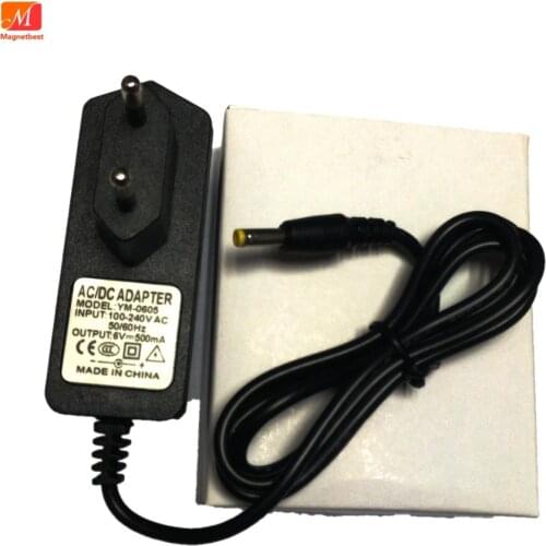 6V500mA High quality AC 100V-240V Converter Switching power adapter DC 6V 500mA 0.5A Supply EU US Plug DC 4.0mm x 1.7mm