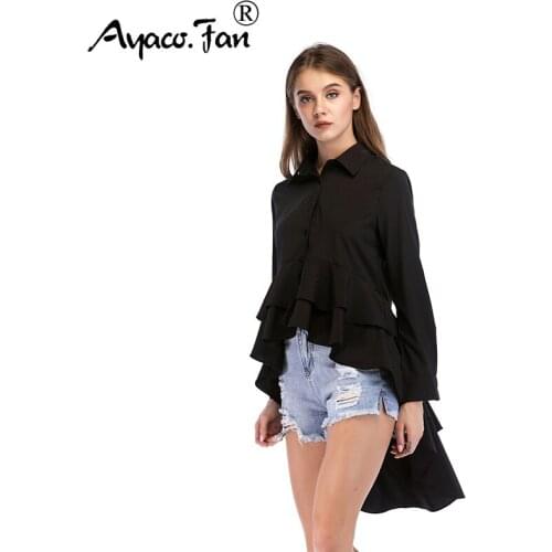 Женские рубашки с длинным рукавом Ayaco.Fan China At AliExpress