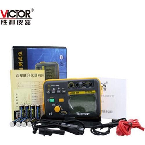 VICTOR VC60F Genuine Digital Insulation Resistance Tester Mega Ohm Meter 2500V