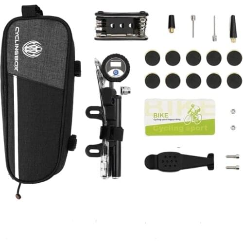 Bicycle Repair Kit Bag Portable Cycling Pump Chain Removal Wrench Multifunction Repair Tire Tool MTB Road Bike Tools Accessories