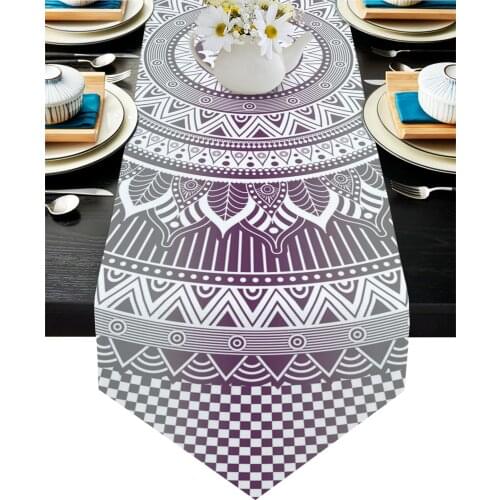 Hippie Mandala Art Bohemian Table Runner Table Flag Home Party Decorative Tablecloth Table Runners