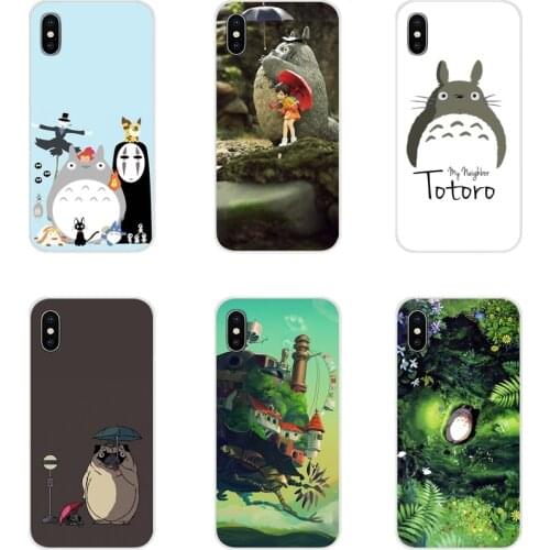 For Samsung Galaxy S3 S4 S5 Mini S6 S7 Edge S8 S9 S10 Lite Plus Note 4 5 8 9 Phone Bag Case anime My Neighbor Totoro and friends