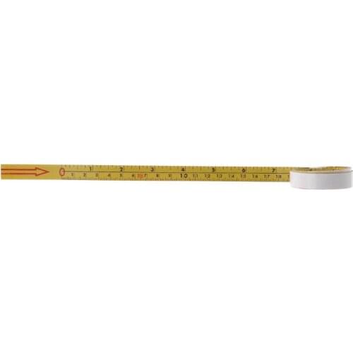 Inch & Metric Self Adhesive Tape Measure Steel Miter Saw Scale Miter Track Ruler A0KF