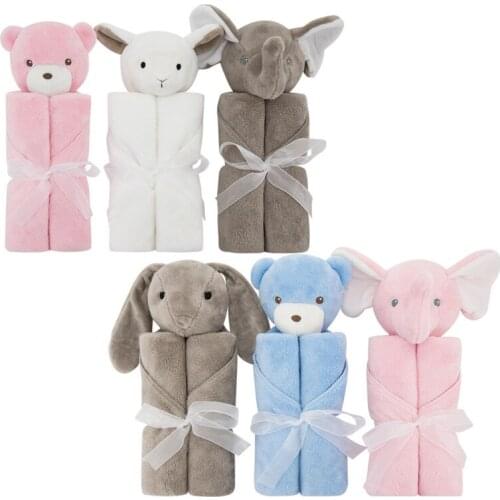 Spring Autumn Flannel Baby Blanket Newborn Super Soft Cartoon Blankets 80x100cm For Beds Thick Warm Kids Fleece Throw Bathing