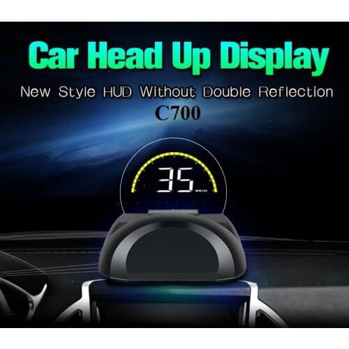 HUD OBD Digital Speedometer Head Up Display Speed Mileage RPM Display Over Speed With Alarm Driving Fatigue Proejctor C700 C700S