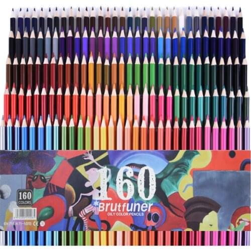 CHENYU 180 Colored Pencils Water Prismacolor Lapis de cor 48/72/160 Colors Oil Soluble color Pencil for Art School Supplies