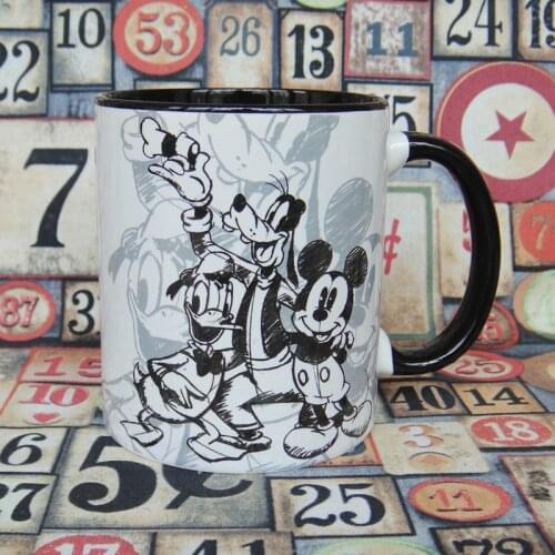 Disney Mickey Goofy Cartoon Mark Mug Mickey Mouse Coffee Mug Ceramic Retro Water Mug