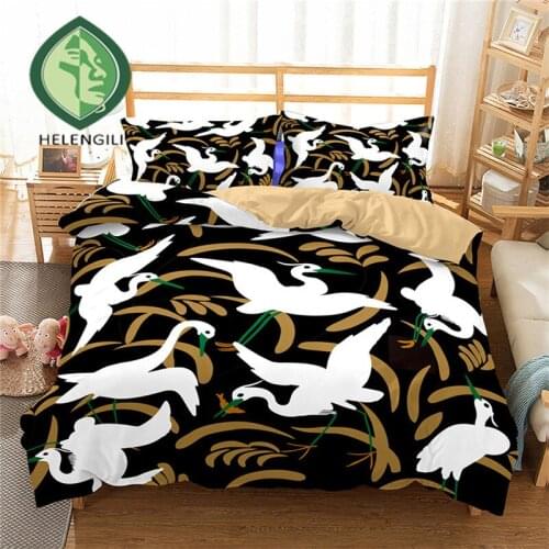HELENGILI 3D Bedding Set Bohemia Print Duvet cover set lifelike bedclothes with pillowcase bed set home Textiles #2-13