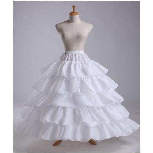 Costumebuy Medieval Victorian Rococo Ball Gown Dress Petticoat Full Crinoline Ruffle Underskirt Wedding Tulle Jupon 4 Hoop