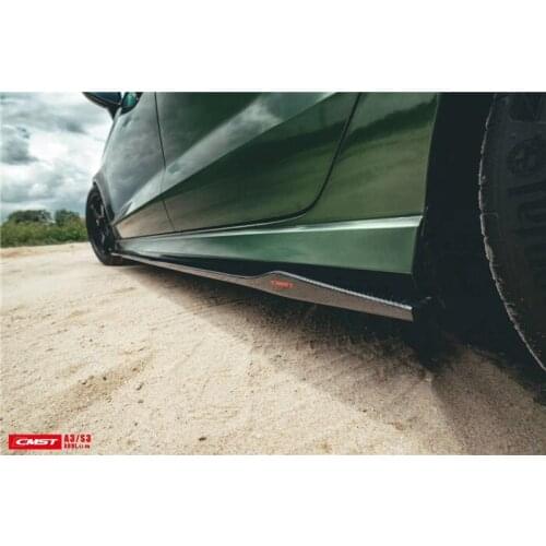 Suit For S3 Audi Modified Cmst Carbon Fiber Front Side Skirt Rear Lip Tail Aircraft Cover A3 Surrounding Kit